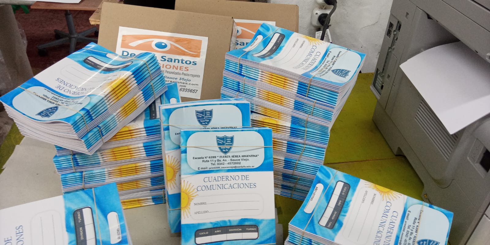 Cuadernos hecho en De Los Santos Impresiones