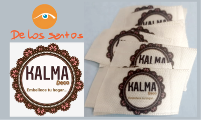 Etiquetas ropa hecho en De Los Santos Impresiones